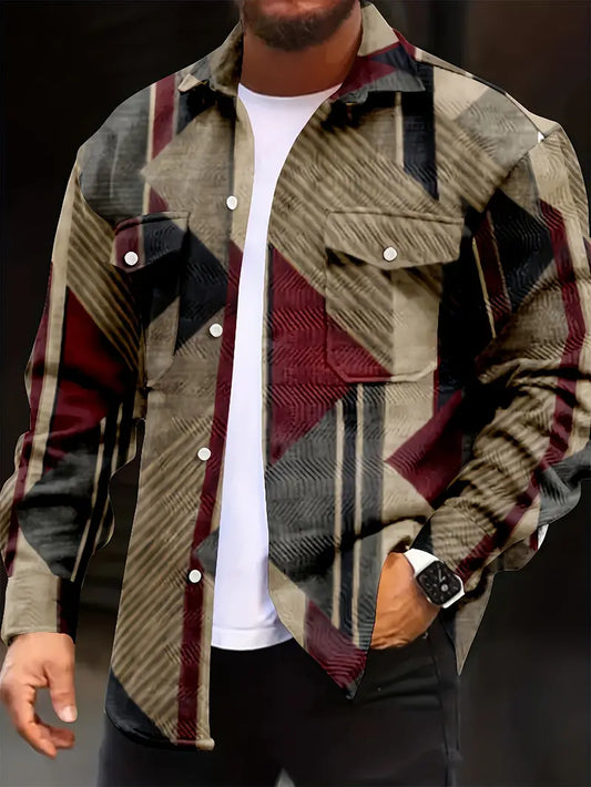 Brandon – jacke mit geometrischem muster für herren