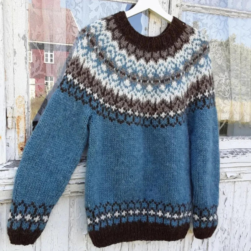 Phillip – vintage-pullover mit rundhalsausschnitt für herren