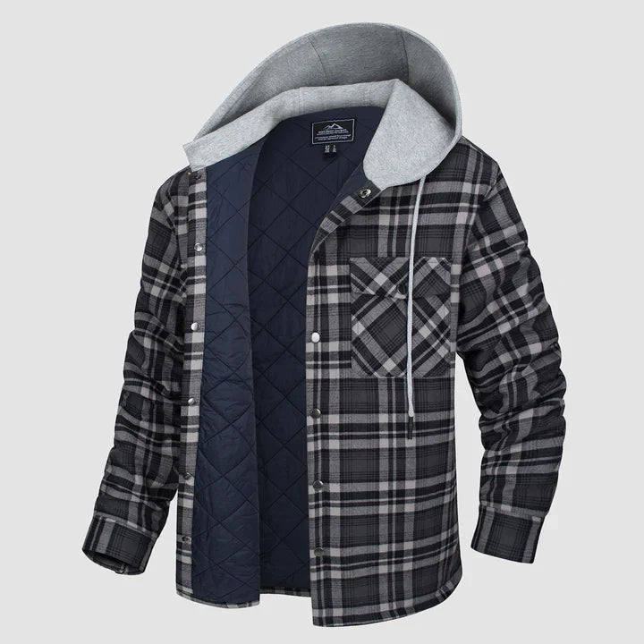 Liam – mit flanell gefütterte winterjacke für herren