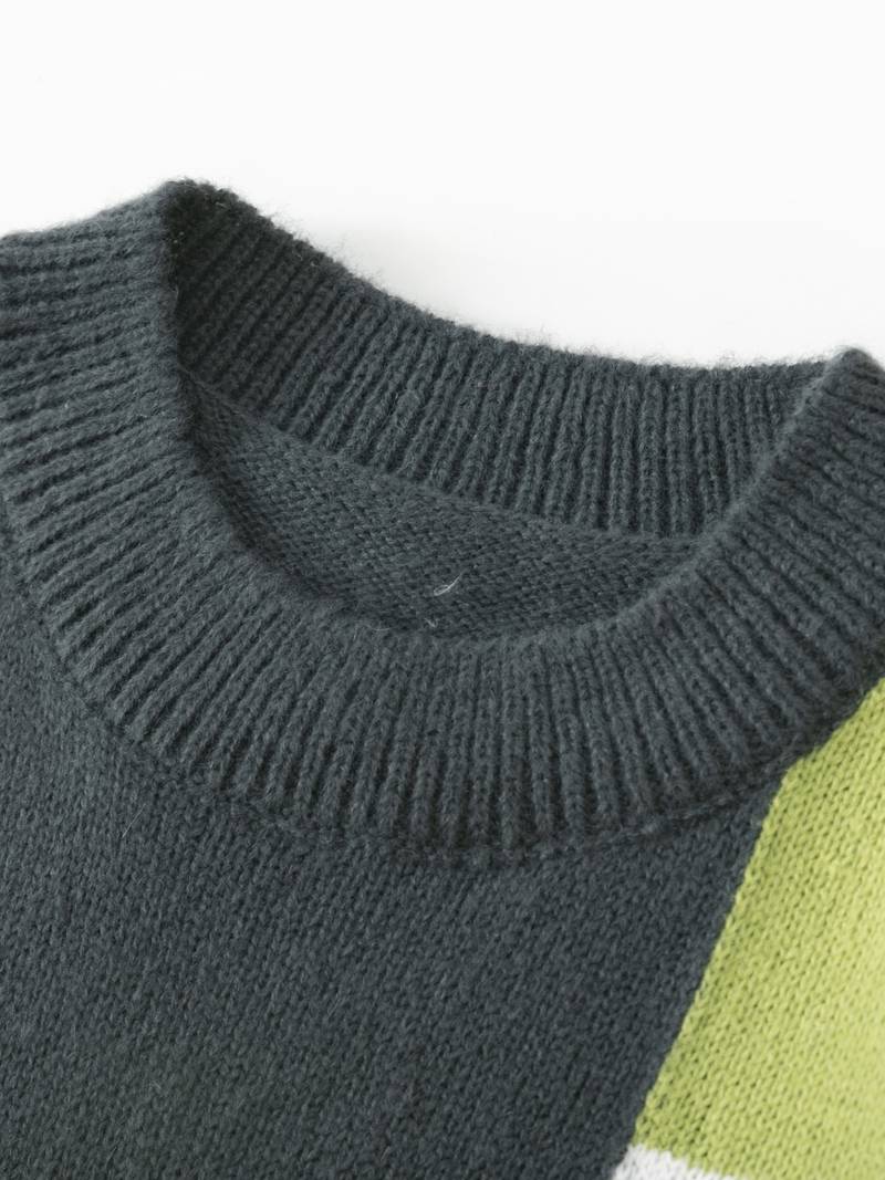 Vincent – farbblockpullover für herren