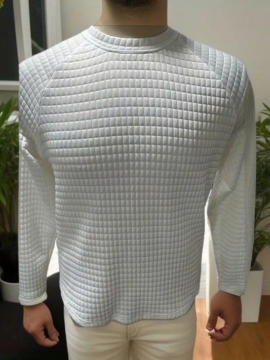 Mark – pullover im waffeldesign für herren