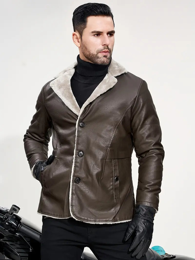 David – lässige bikerjacke für herren